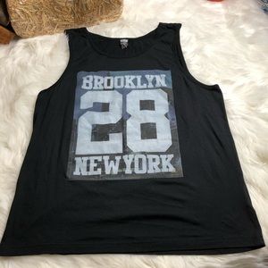Brooklyn NY Tank Size L by Rerun; Unisex Tank Top